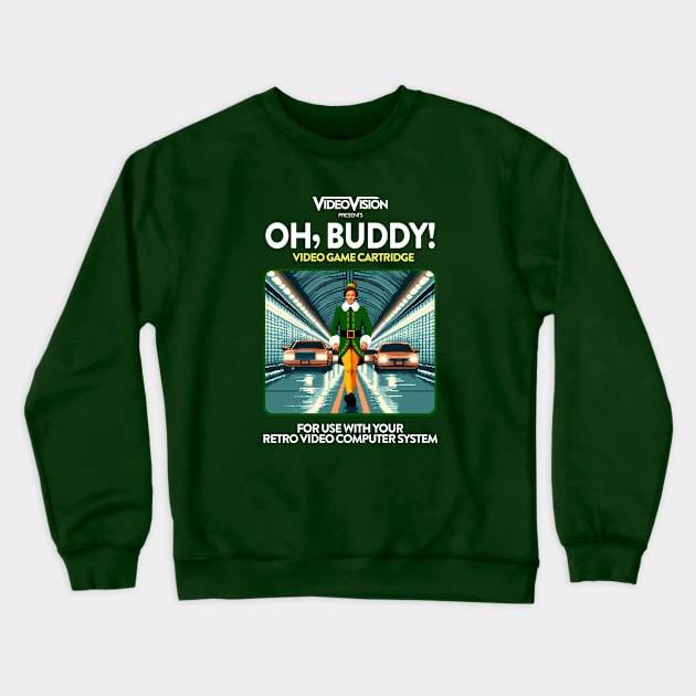Oh, BUDDY! 80s Game Crewneck Sweatshirt by PopCultureShirts